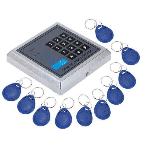 1 rfid proximity door control system 10 rfid keyfobs|60kg rfid security system.